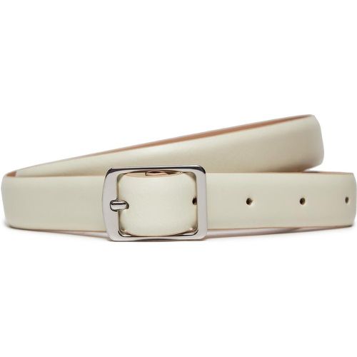 Cintura da donna Slim Square Buckle Belt 2.0 K60K611719 Écru - Calvin Klein - Modalova