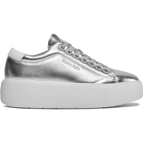 Sneakers Bubble Cupsole Lace Up Metallic HW0HW02008 Silver PE6 - Calvin Klein - Modalova