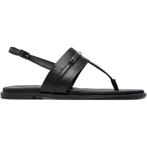 Sandali Flat Tp Sandal Metal Bar Lth HW0HW02031 Black BEH - Calvin Klein - Modalova