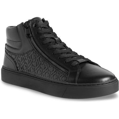 Sneakers High Top Lace Up W/Zip Mono HM0HM01180 Triple Black Mono 0GL - Calvin Klein - Modalova