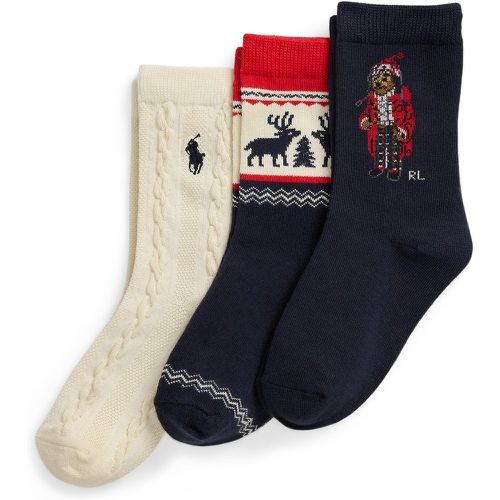 Set di 3 paia di calzini lunghi da bambini 443958812001 - Polo Ralph Lauren - Modalova