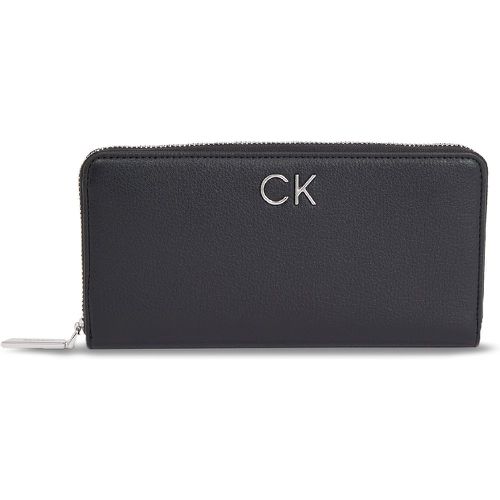 Portafoglio grande da donna Ck Daily Large Zip Around Wallet K60K611778 Ck Black BEH - Calvin Klein - Modalova