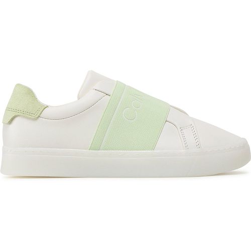 Sneakers Clean Cupsole Slip On-He HW0HW01416 Marshmallow/Spirit Green 01U - Calvin Klein - Modalova