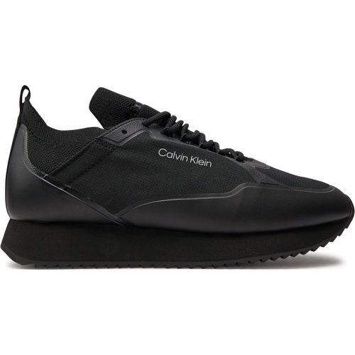 Sneakers Low Top Lace Up Nylon HM0HM00921 Triple Black 0GJ - Calvin Klein - Modalova