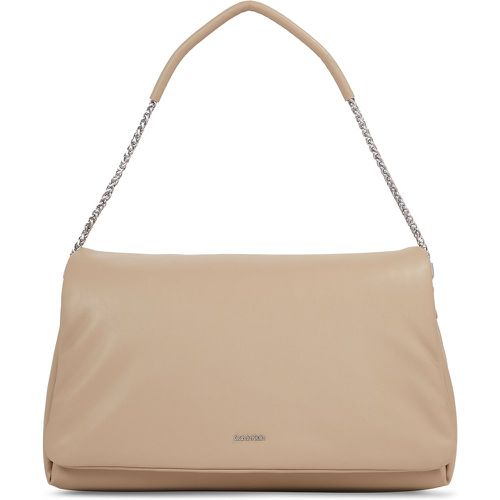 Borsetta Puffed Shoulder Bag K60K611539 Silver Mink A04 - Calvin Klein - Modalova