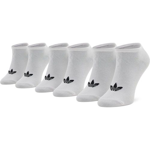 Set di 3 paia di calzini corti unisex Trefoil Liner S20273 White/White/Black - Adidas - Modalova