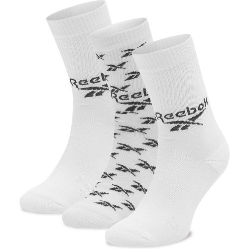 Set di 3 paia di calzini lunghi unisex Cl Fo Crew Sock 3P GG6682 - Reebok - Modalova