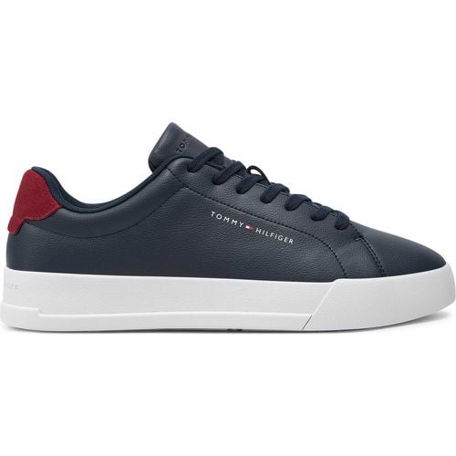 Sneakers Th Court Leather Grain Ess FM0FM05297 - Tommy Hilfiger - Modalova