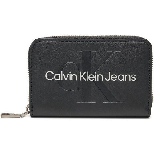 Portafoglio piccolo da donna Zip Around Mono K60K612255 - Calvin Klein Jeans - Modalova