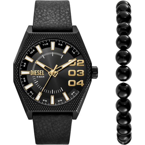 Set orologio e braccialetto Double Scraper DZ2210SET - Diesel - Modalova