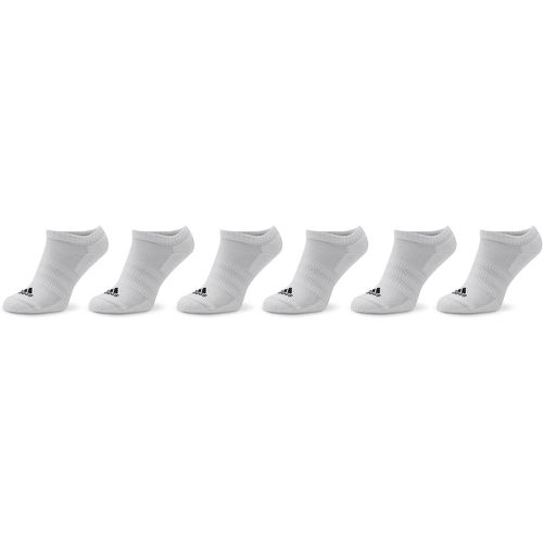 Set di 6 paia di calzini corti unisex Cushioned Sportswear HT3433 White/Black - Adidas - Modalova