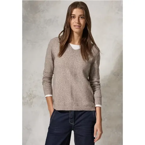 Kuscheliger V-Neck Pullover - cecil - Modalova