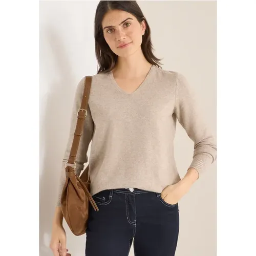 Kuscheliger V-Neck Pullover - cecil - Modalova