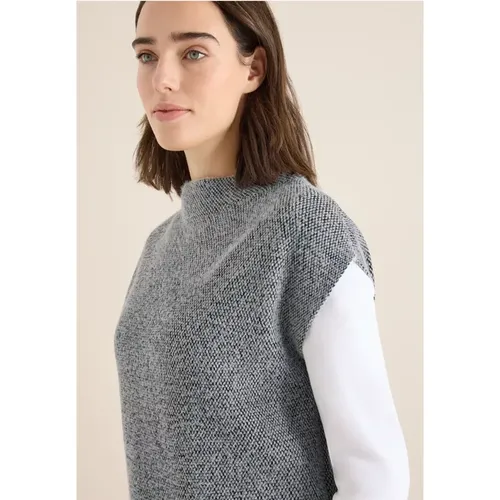 Two-Tone Federgarn Pullunder - cecil - Modalova