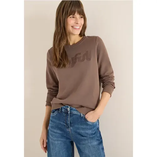 Sweatshirt mit Stickerei - cecil - Modalova