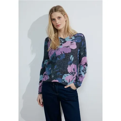 Cosy Shirt mit Print - cecil - Modalova