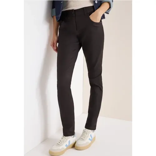 Hose im Leder-Look - cecil - Modalova