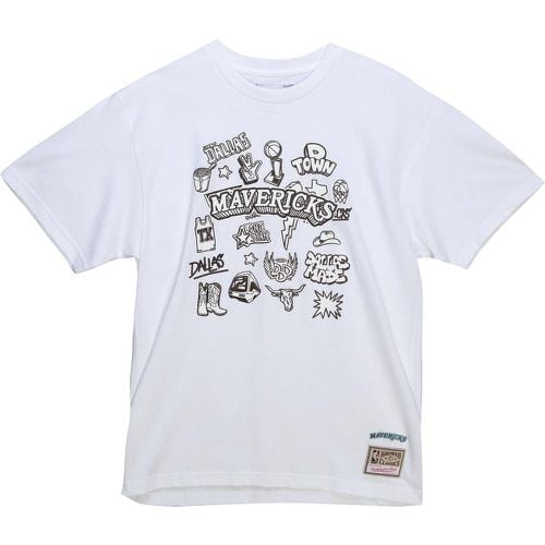 T-Shirt Dallas Mavericks NBA Doodle - Mitchell & Ness - Modalova