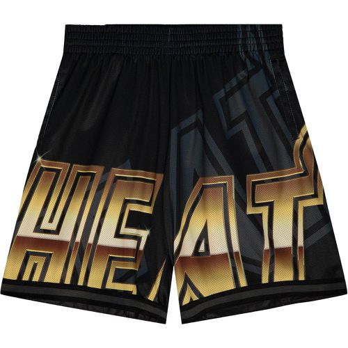 Pantaloncini Miami Heat NBA Big Face 4.0 Fashion - Mitchell & Ness - Modalova