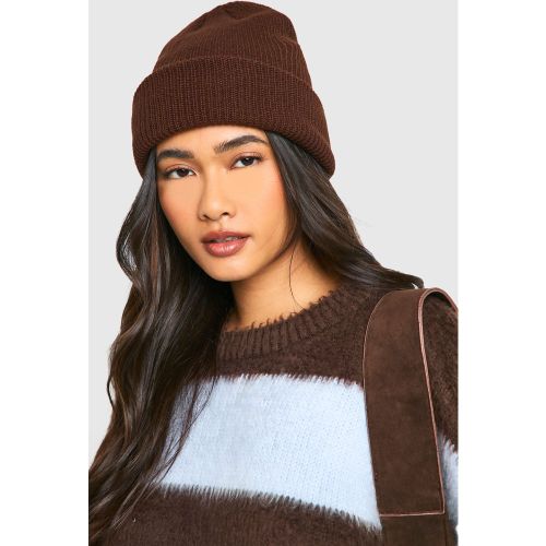 Gorro Básico, Brown - boohoo - Modalova