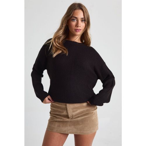 Jersey Básico Con Cuello De Caja - boohoo - Modalova