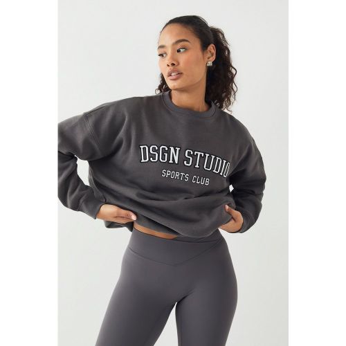 Sudadera Oversize Con Aplique Dsgn Studio - boohoo - Modalova