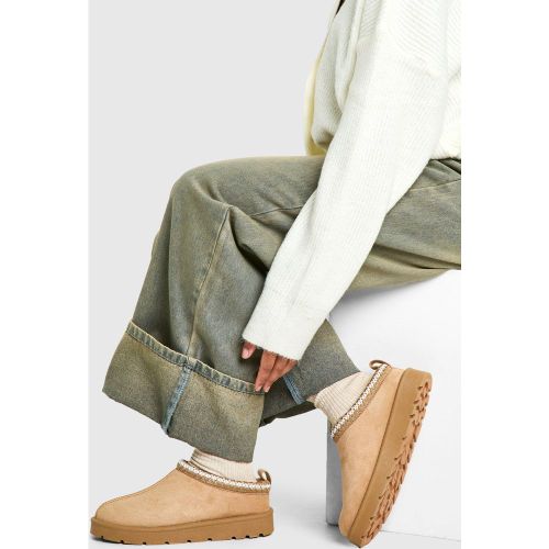 Sandali Mules comodi con ricami - boohoo - Modalova