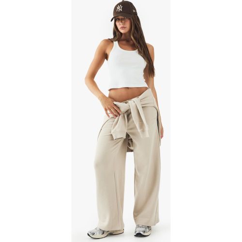 Pantaloni tuta dritti con ricamo Dsgn Studio - boohoo - Modalova