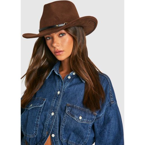 Cappello da cowboy stile Western con laccetti - boohoo - Modalova