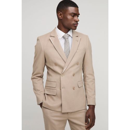 Blazer cintré croisé texturé - 34 - Boohooman - Modalova