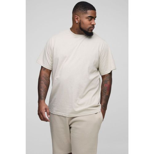 Camiseta Plus Básica Con Cuello De Caja - boohoo - Modalova