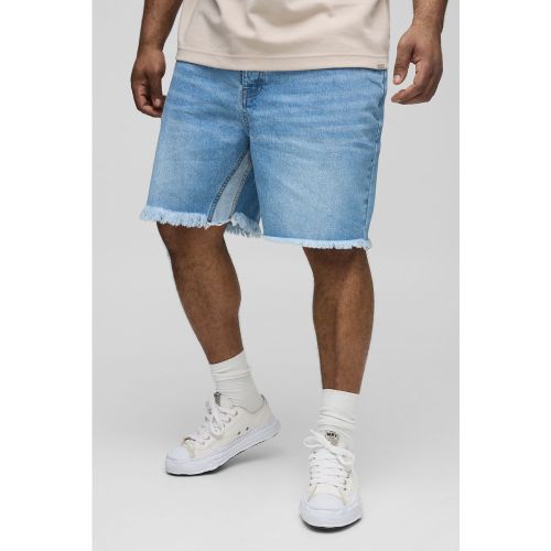 Pantalón Corto Plus Vaquero Holgado Roto Con Refuerzos - boohoo - Modalova