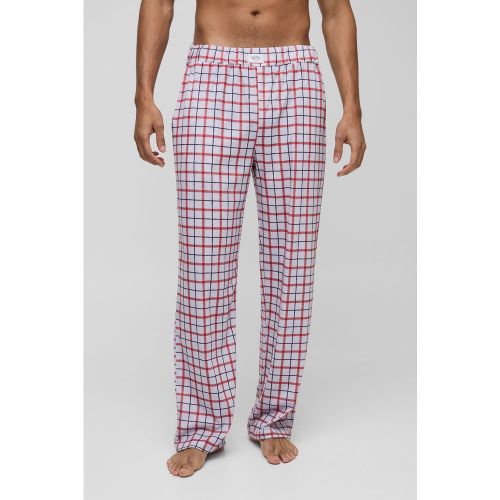 Bas de survêtement confort à carreaux - L - Boohooman - Modalova