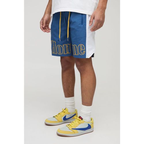 Pantalón Corto Holgado De Nailon Con Largo Medio Y Cintura Elástica - boohoo - Modalova