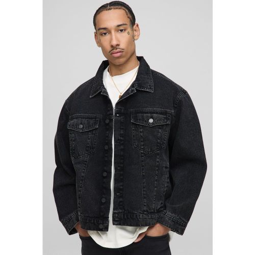 Chaqueta Vaquera Regular, Negro - boohoo - Modalova
