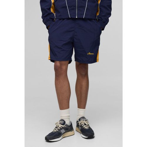 Pantaloncini a blocchi di colore elasticizzati effetto goffrato - boohoo - Modalova