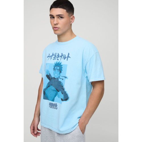 T-shirt oversize délavé à imprimé Naruto - S - Boohooman - Modalova