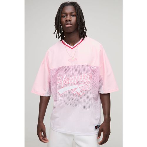 T-shirt oversize à col V - S - Boohooman - Modalova