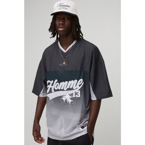 T-shirt oversize à col V - S - Boohooman - Modalova