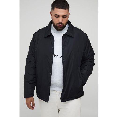 Plus Regular Fit Padded Collared Coach Jacket - boohoo - Modalova