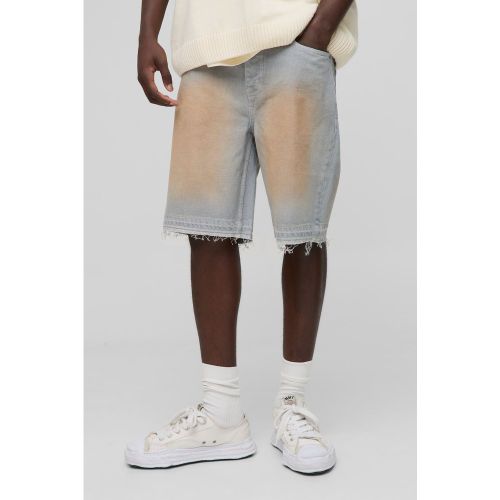 Short en jean teinté - 28 - Boohooman - Modalova