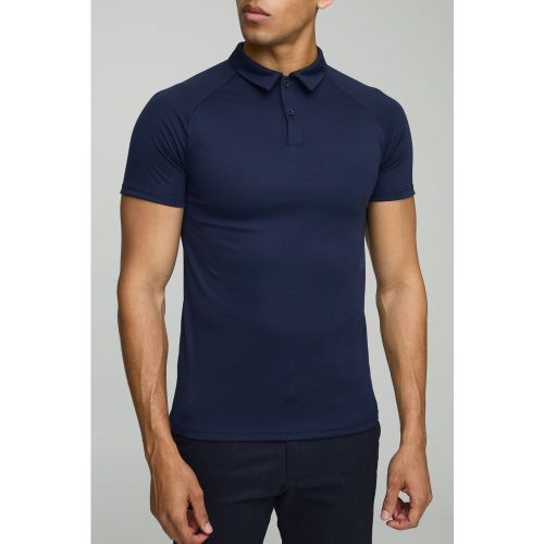 Polo moulant à surpiqûres - S - Boohooman - Modalova