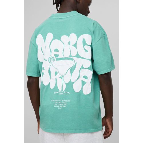 T-shirt oversize délavé à col montant - S - Boohooman - Modalova