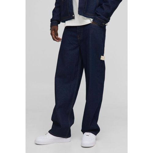 Jean charpentier large en denim - 28R - Boohooman - Modalova
