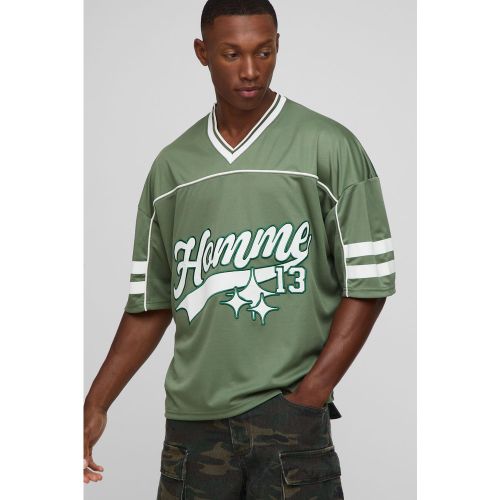 T-shirt oversize en mesh - S - Boohooman - Modalova