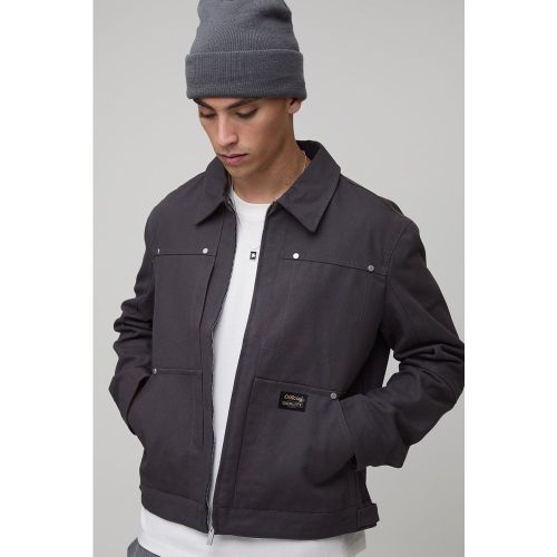 Regular Fit Contrast Collar Twill Worker Jacket - boohoo - Modalova