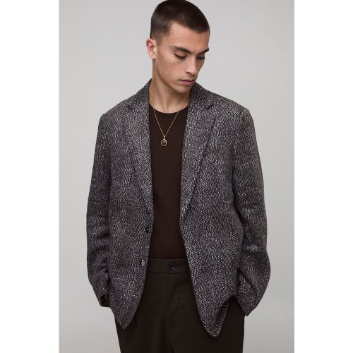 Oversized Herringbone Wrap Front Suit Jacket - boohoo - Modalova