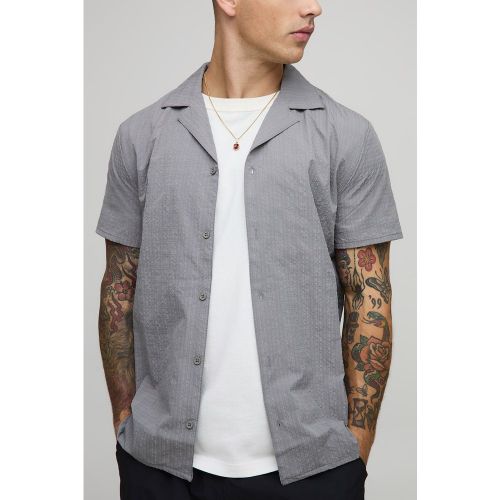 Regular Technical Check Shirt, Gris - Technic - Modalova