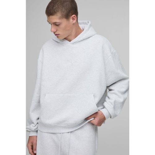 Basic Bm Signature Oversized Boxy Hoodie - boohoo - Modalova