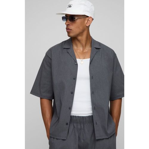 Chemise oversize à manches 3/4 - S - Boohooman - Modalova